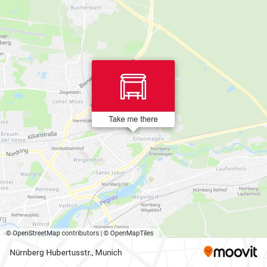 Nürnberg Hubertusstr. map