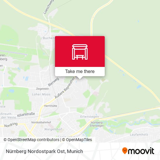 Nürnberg Nordostpark Ost map