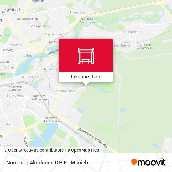 Nürnberg Akademie D.B.K. map