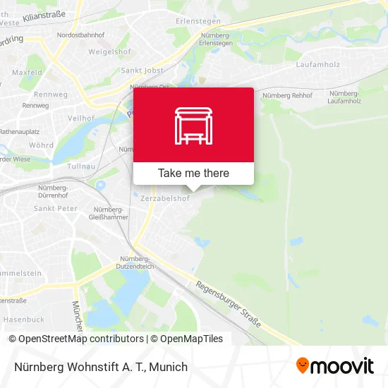 Карта Nürnberg Wohnstift A. T.