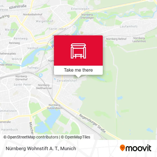 Карта Nürnberg Wohnstift A. T.