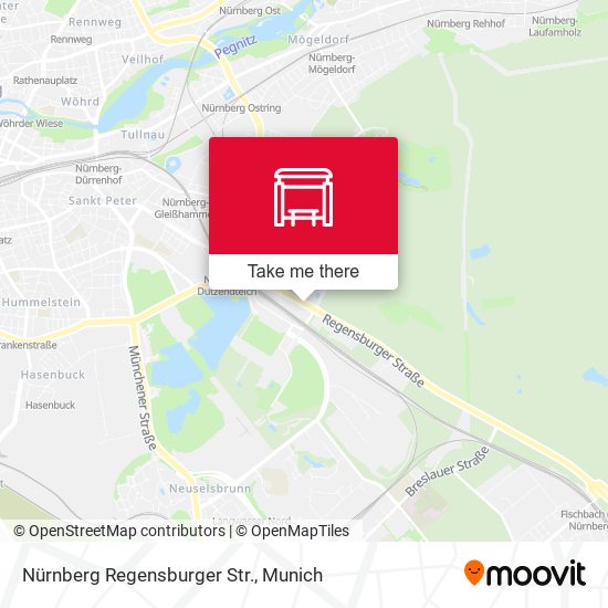 Nürnberg Regensburger Str. map