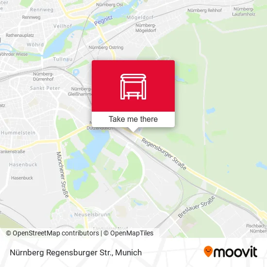 Карта Nürnberg Regensburger Str.