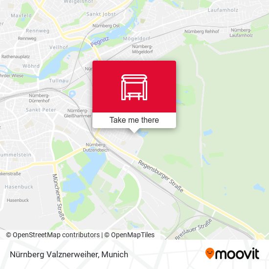 Nürnberg Valznerweiher map