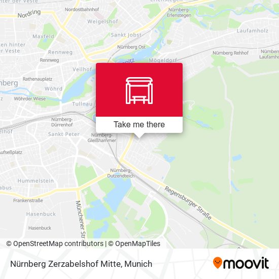 Nürnberg Zerzabelshof Mitte map