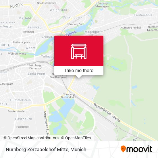 Nürnberg Zerzabelshof Mitte map