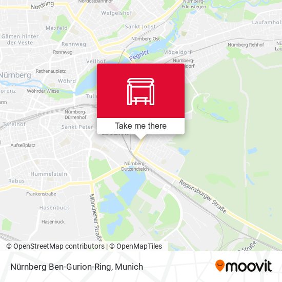 Nürnberg Ben-Gurion-Ring map