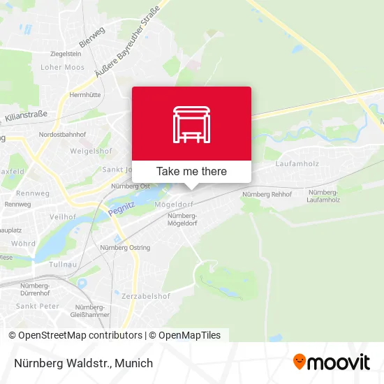 Карта Nürnberg Waldstr.