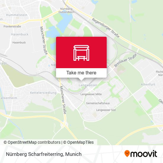 Nürnberg Scharfreiterring map