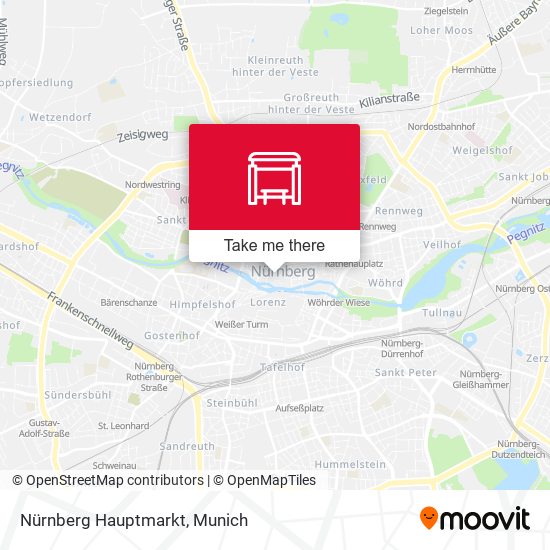 Nürnberg Hauptmarkt map