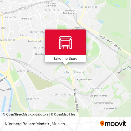 Карта Nürnberg Bauernfeindstr.