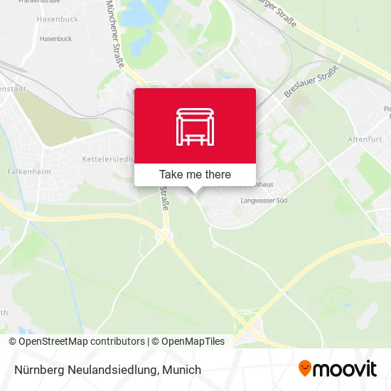 Карта Nürnberg Neulandsiedlung