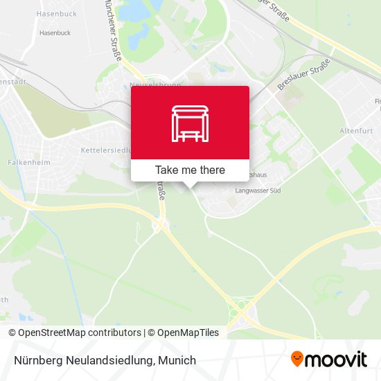 Nürnberg Neulandsiedlung map