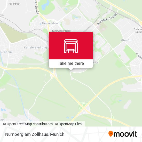 Nürnberg am Zollhaus map