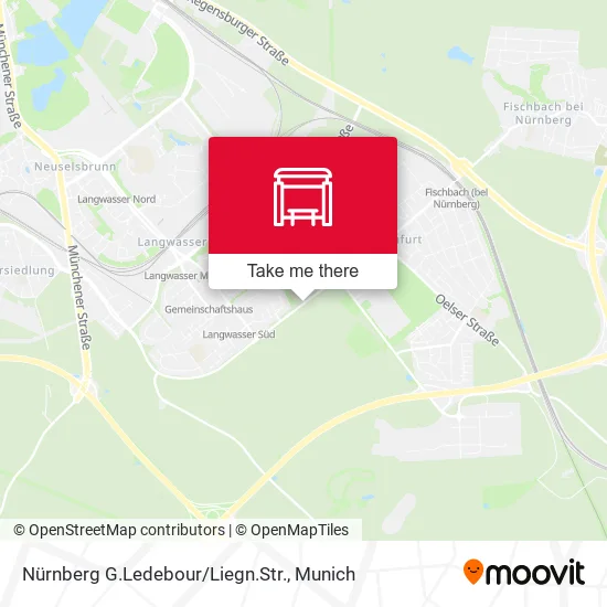 Карта Nürnberg G.Ledebour/Liegn.Str.