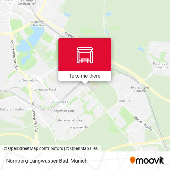 Карта Nürnberg Langwasser Bad