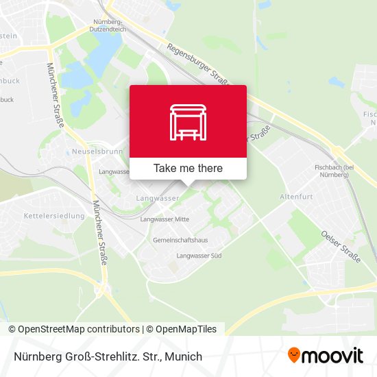 Nürnberg Groß-Strehlitz. Str. map