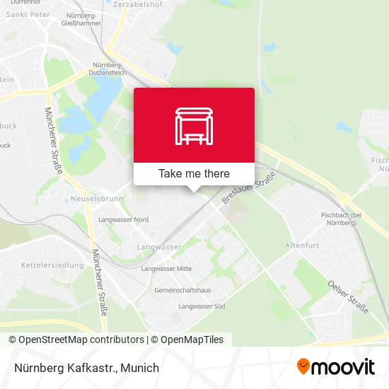 Карта Nürnberg Kafkastr.