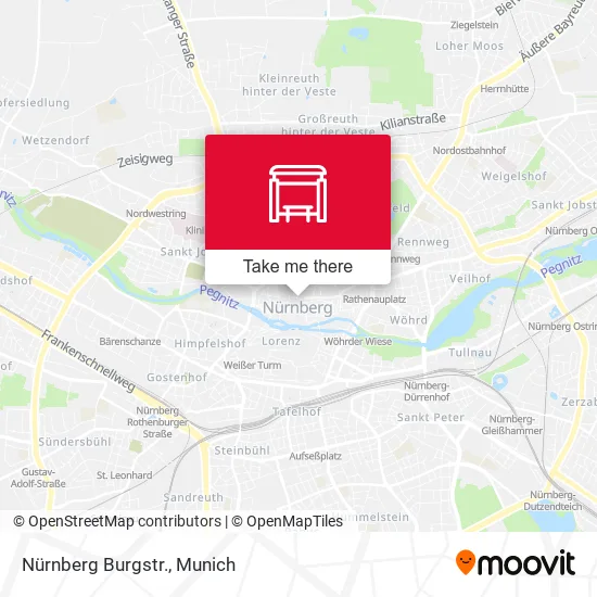 Карта Nürnberg Burgstr.