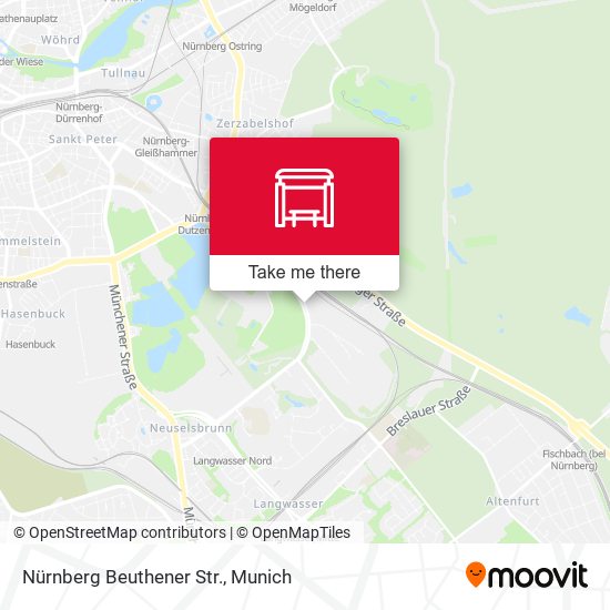 Nürnberg Beuthener Str. map