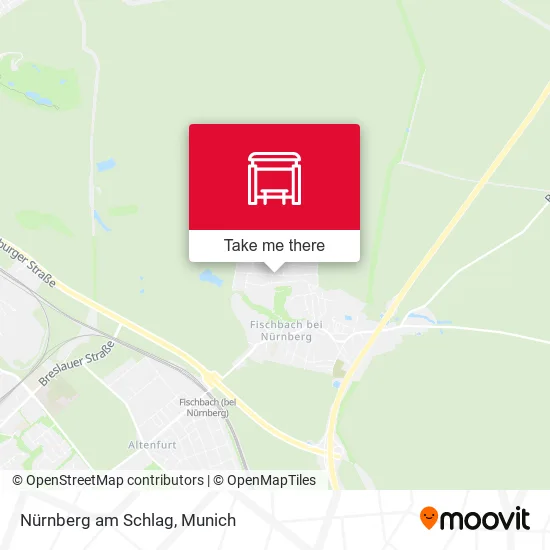 Карта Nürnberg am Schlag