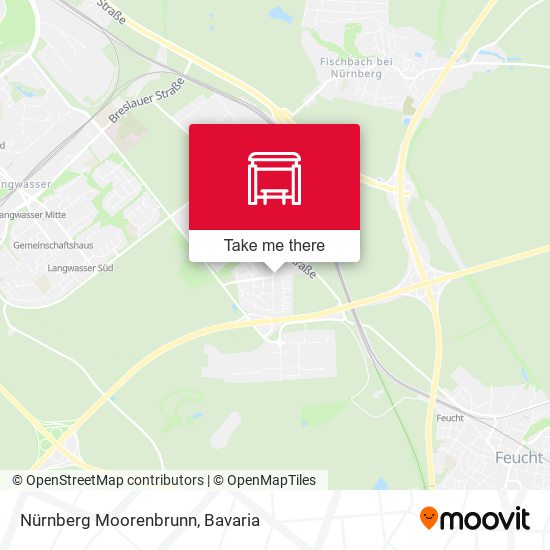 Nürnberg Moorenbrunn map