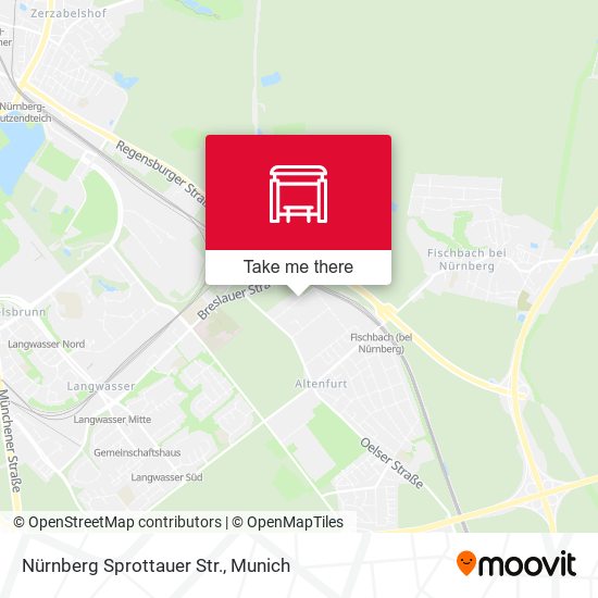 Nürnberg Sprottauer Str. map