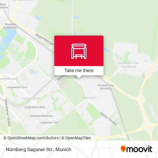 Карта Nürnberg Saganer Str.