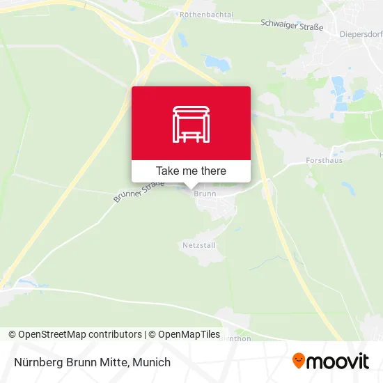 Карта Nürnberg Brunn Mitte
