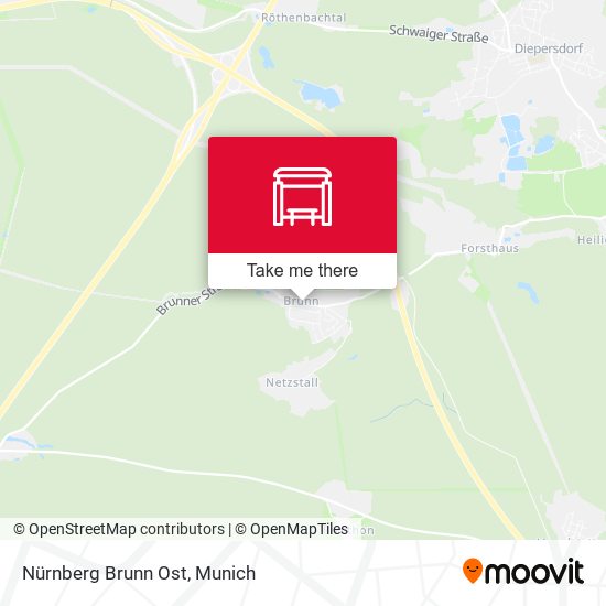 Nürnberg Brunn Ost map