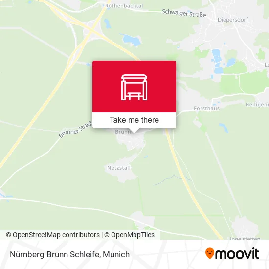 Карта Nürnberg Brunn Schleife