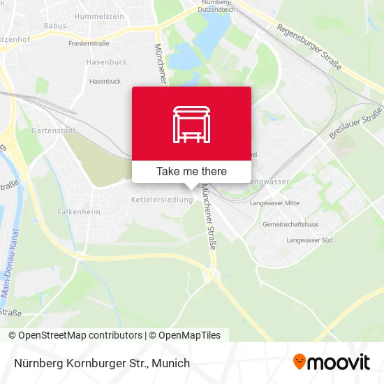 Карта Nürnberg Kornburger Str.