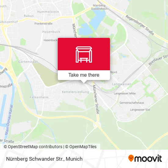 Карта Nürnberg Schwander Str.