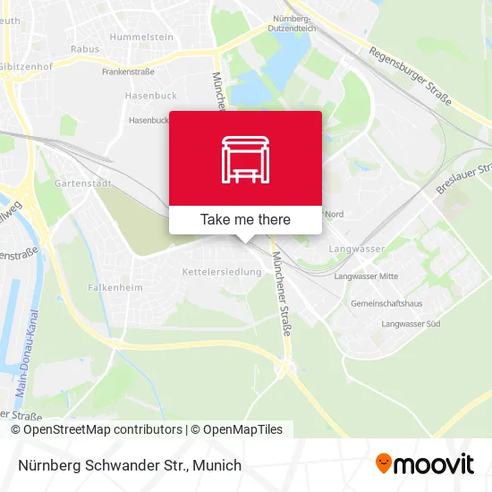 Карта Nürnberg Schwander Str.