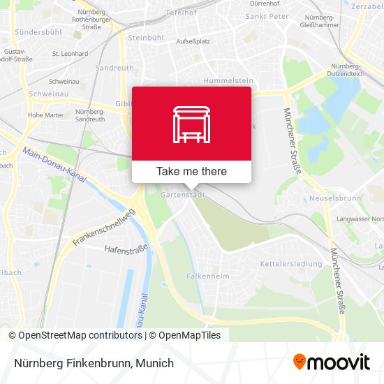 Nürnberg Finkenbrunn map