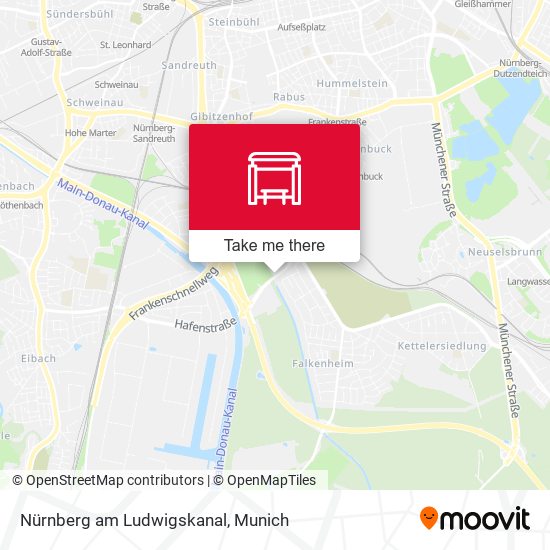 Nürnberg am Ludwigskanal map