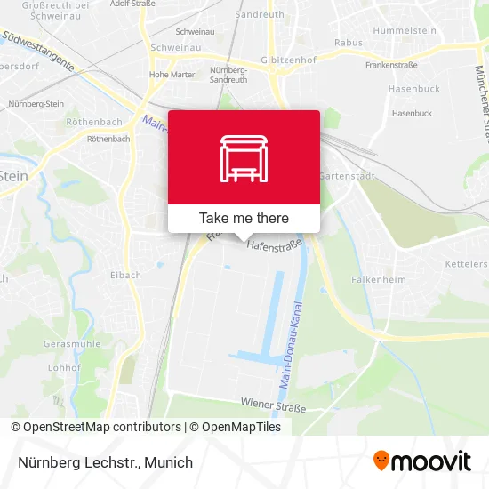 Карта Nürnberg Lechstr.
