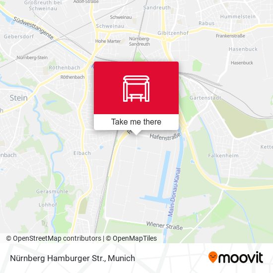 Nürnberg Hamburger Str. map