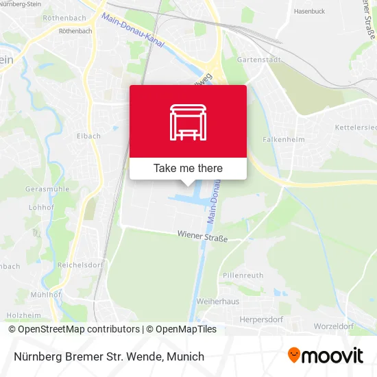 Карта Nürnberg Bremer Str. Wende