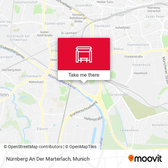 Карта Nürnberg An Der Marterlach