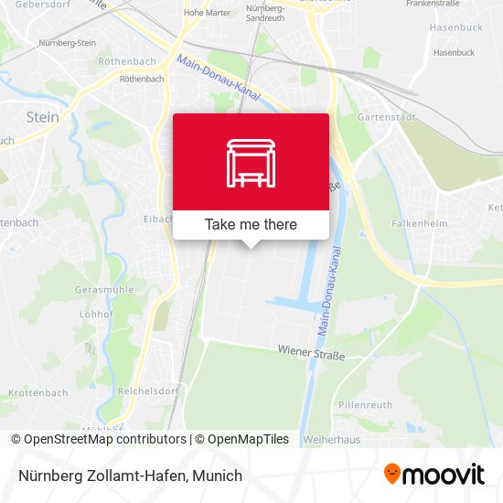 Nürnberg Zollamt-Hafen map