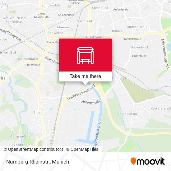 Nürnberg Rheinstr. map