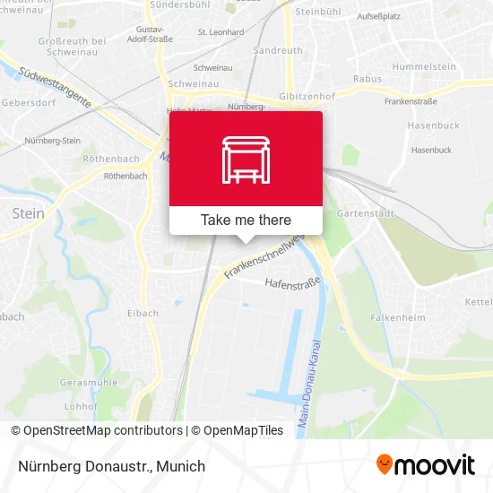 Карта Nürnberg Donaustr.