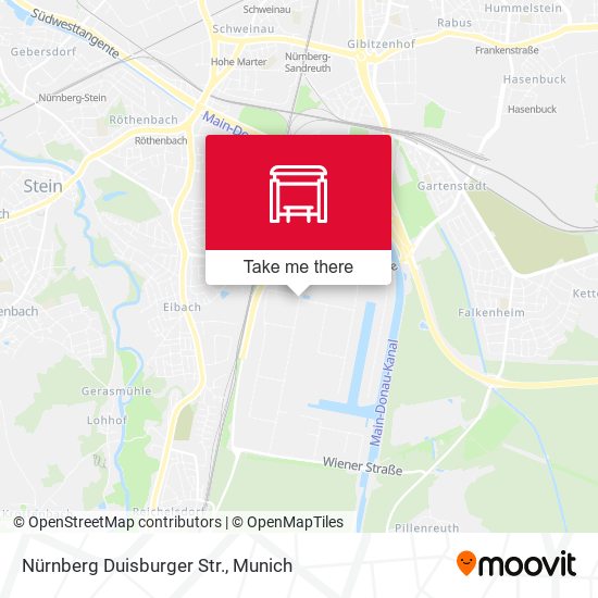 Nürnberg Duisburger Str. map