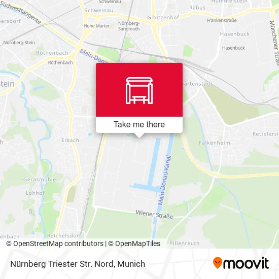 Карта Nürnberg Triester Str. Nord