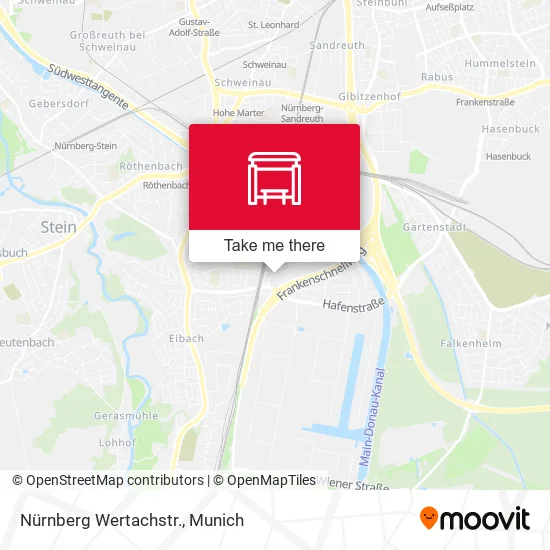 Карта Nürnberg Wertachstr.