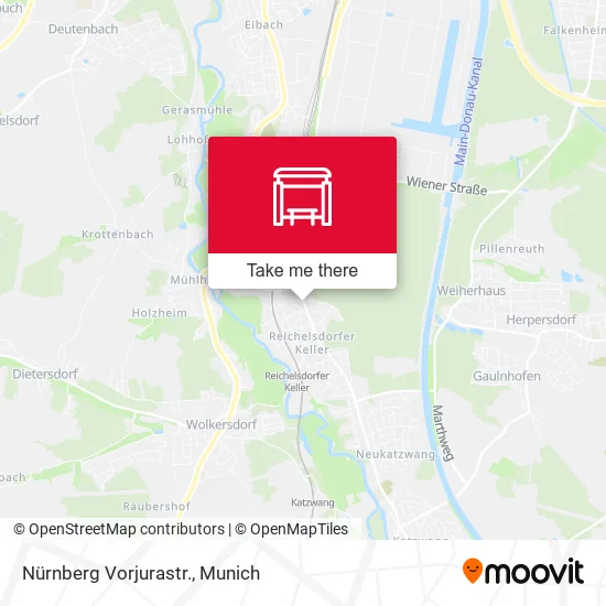 Карта Nürnberg Vorjurastr.