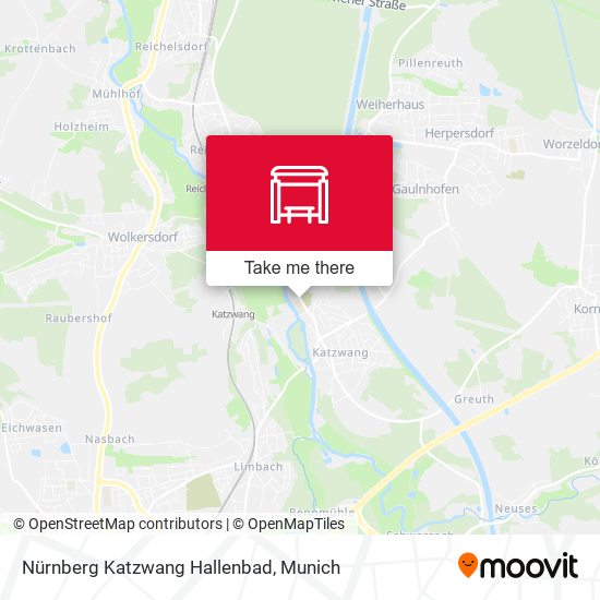 Nürnberg Katzwang Hallenbad map