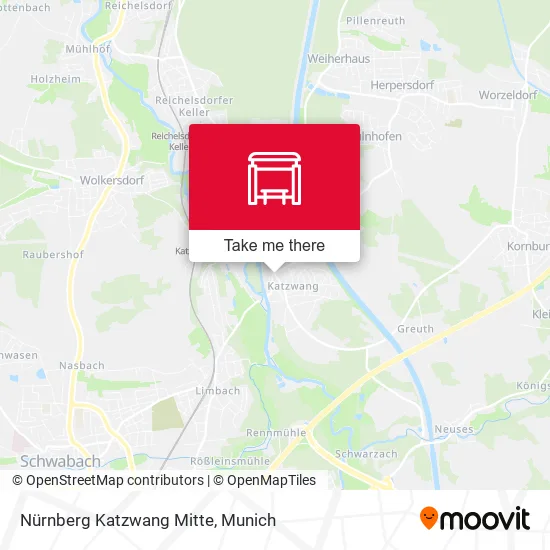 Карта Nürnberg Katzwang Mitte