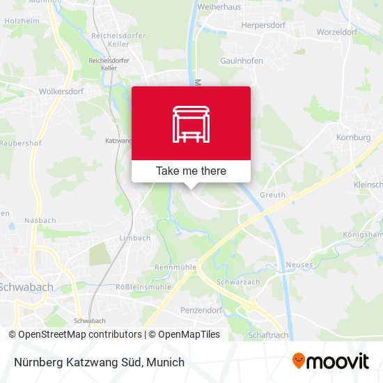 Nürnberg Katzwang Süd map